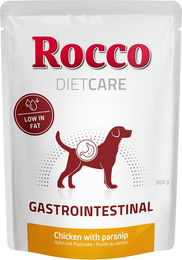 Produktbild von Rocco Diet Care Gastro Intestinal Hund Adult Huhn mit Pastinake Stückchen in Sauce getreidefrei und glutenfrei 12 x 300 g Pouches