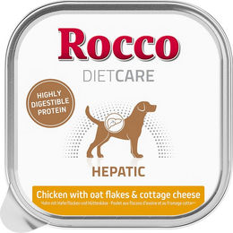 Produktbild von Rocco Diet Care Hepatic Hund Nassfutter Huhn mit Haferflocken und Hüttenkäse Adult 20 x 150 g - 20 x 150 g