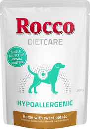 Produktbild von Rocco Diet Care Hypoallergen Hund Nassfutter Pferd Adult Stückchen in Sauce 6 x 300 g