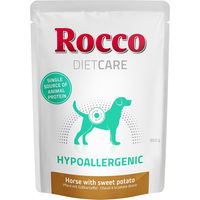 Produktbild von Rocco Diet Care Hypoallergen Hund Nassfutter Pferd Adult Stückchen in Sauce 6 x 300 g