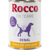 Produktbild von Rocco Diet Care Renal Hund Nassfutter Huhn mit Rind und Süßkartoffel Stückchen in Sauce Adult 24 x 400 g - 24 x 400 g