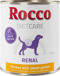 Produktbild von Rocco Diet Care Renal Hund Nassfutter Huhn mit Süßkartoffel Adult 6 x 800 g - 6 x 800 g
