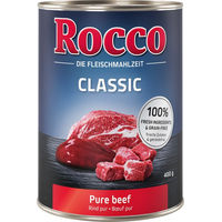 Produktbild von Rocco Hundefutter Classic Rind pur Stückchen in Sauce Getreidefrei Adult 400 g - 400 g