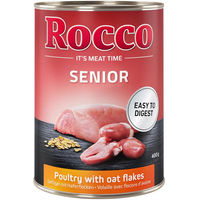 Produktbild von Rocco Hundefutter Senior Geflügel Stückchen in Sauce mit hohem Fleischanteil 6 x 400 g - 6 x 400 g