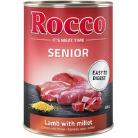 Produktbild von Rocco Hundefutter Senior Lamm mit Stückchen in Sauce 6 x 400 g Monoprotein mit hohem Fleischanteil - 6 x 400 g