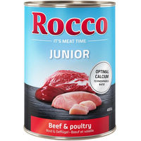 Produktbild von Rocco Junior Hundefutter Geflügel mit Rind 24 x 400 g - 24 x 400 g