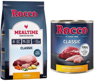 Produktbild von Rocco Kombi-Paket Hund Adult Getreidefrei mit Huhn und Rind 20,4 kg - 12 kg