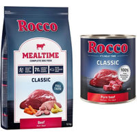 Produktbild von Rocco Kombi-Paket Hund Adult Rind Trockenfutter 12 kg und Nassfutter 24 x 800 g getreidefrei - 24 x 800 g
