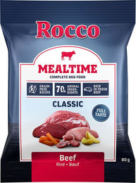 Produktbild von Rocco Mealtime Hundefutter Adult Rind und Geflügel getreidefrei 320 g - 4 x 80 g