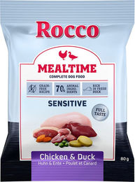 Produktbild von Rocco Mealtime Sensitive Hundefutter Huhn und Ente getreidefrei 320 g - 4 x 80 g