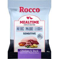 Produktbild von Rocco Mealtime Sensitive Hundefutter Huhn und Ente getreidefrei 320 g - 4 x 80 g