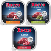 Produktbild von Rocco Probiermix Classic Hund Adult Stückchen in Sauce Rind und Geflügel 9 x 300 g - 9 x 300 g