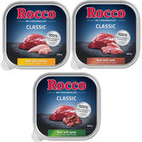 Produktbild von Rocco Probiermix Hund Adult Stückchen in Sauce Rind Lamm Huhn Wild 9 x 300 g - 9 x 300 g