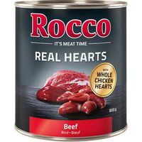 Produktbild von Rocco Real Hearts Hundefutter Adult Rind und Huhn mit hohem Fleischanteil getreidefrei 6 x 400 g - 6 x 400 g