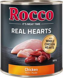 Rocco Real Hearts Hundefutter Huhn Adult Getreidefrei mit hohem Fleischanteil 6 x 400 g - 6 x 400 g – Bild 1 von 1