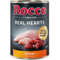 Produktbild von Rocco Real Hearts Hundefutter Huhn Stückchen in Sauce Getreidefrei Adult 6 x 400 g - 6 x 400 g
