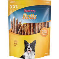 Produktbild von Rocco Rolls XXL Kausnack für Hunde mit Hühnerbrust 1 kg - 4 x 250 g