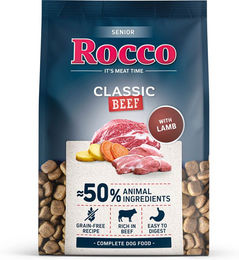 Produktbild von Rocco Senior Classic Hundefutter Rind mit Lamm getreidefrei 5 x 1 kg