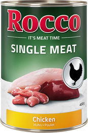 Produktbild von Rocco Single Meat Hundefutter Huhn Stückchen in Sauce Adult Getreidefrei 6 x 400 g