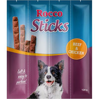Produktbild von Rocco Sticks Belohnungssnack Rind und Huhn 360 g - 3 x 120 g