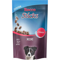 Produktbild von Rocco Sticks Mini Junior Belohnungssnack für Hunde mit Truthahn 70 g