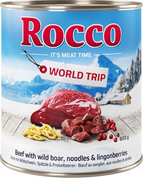 Produktbild von Rocco World Trip Austria Hundefutter Adult Huhn Fisch Lamm mit hohem Fleischanteil 6 x 800g - 6 x 800 g