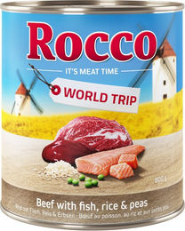 Produktbild von Rocco World Trip Spanien Hundefutter Adult mit Huhn Lamm und Fisch 6 x 800g Dose mit hohem Fleischanteil - 24 x 800 g