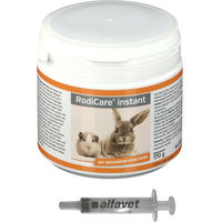 Produktbild von RodiCare instant Vitaminpräparat mit Päppelspritzen für Kaninchen Meerschweinchen Degu und Chinchilla vegan und ohne tierisches Protein 10 x 5 ml