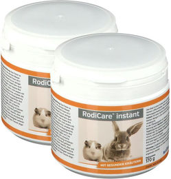 Produktbild von RodiCare instant Vitaminsupplement für Kaninchen Meerschweinchen Degu und Chinchilla vegan ohne tierisches Protein 340g