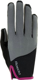 Produktbild von Roeckl Damen Reithandschuhe Lynn Anthrazit Grau Silikon Größe 6.5