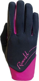Roeckl Damen Winterreithandschuhe June Schwarz Rosa Größe 8 – Bild 1 von 2