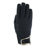 Produktbild von Roeckl Hegau Winterreithandschuhe für Damen Schwarz Golden Glow Größe 7.5