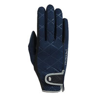 Produktbild von Roeckl Julia Winter Reithandschuhe Damen Blau Grösse 7 mit Fleece-Futter