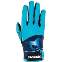 Produktbild von Roeckl Kinder-Reithandschuh Kansas aus Leder Türkis Größe 5