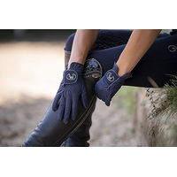 Produktbild von Roeckl Lisboa Reithandschuhe Damen Sommer Kunstleder Mokka Größe 7.5