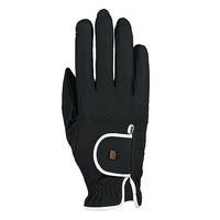 Produktbild von Roeckl Lona Reithandschuh für Damen Sommer Handschuh Schwarz Weiß Größe 7