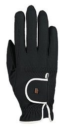 Roeckl Lona Reithandschuhe für Damen Sommer Schwarz Weiß Größe 8 – Bild 1 von 13