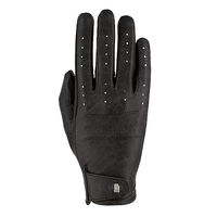Produktbild von Roeckl Malaga Reithandschuhe Sommer Kunstleder Schwarz Unisex Größe 10