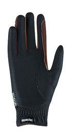 Roeckl Malta Winter Reithandschuhe Damen mit Fleece Schwarz Braun Größe 6.5 – Bild 1 von 3