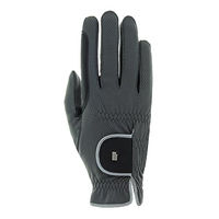 Produktbild von Roeckl Malta Winterreithandschuhe mit Fleece in Anthrazit Silber Größe 8.5