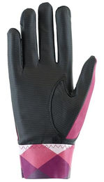 Roeckl Martingal Reithandschuh Sommer Nylon Schwarz Rosa Größe 6 – Bild 1 von 9