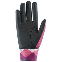 Produktbild von Roeckl Martingal Reithandschuh Sommer Nylon Schwarz Rosa Größe 6