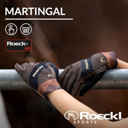 Roeckl Martingal Reithandschuh Sommer Schwarz Größe 6.5 – Bild 1 von 8