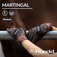 Produktbild von Roeckl Martingal Reithandschuh Sommer Schwarz Größe 6.5