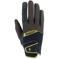 Produktbild von Roeckl Millero Reithandschuhe Sommer Unisex Braun Schwarz Größe 8