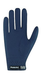 Roeckl Reithandschuh Lisboa Damen Sommerhandschuh aus Kunstleder Blau Größe 7 – Bild 1 von 10