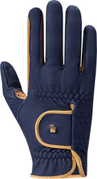 Roeckl Reithandschuh MALTA WINTER Navy/Caramel Größe 9.5 – Bild 1 von 2