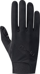 Roeckl Reithandschuh Maniva Sommer Handschuh Schwarz Größe 9 mit Silikon – Bild 1 von 11