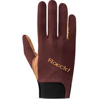 Produktbild von Roeckl Reithandschuh Maniva Sommer Handschuh Silikon Mahagoni Braun Größe 8