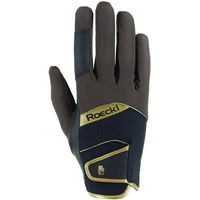 Produktbild von Roeckl Reithandschuh Millero Sommer Handschuh Unisex Braun Schwarz Größe 9.5
